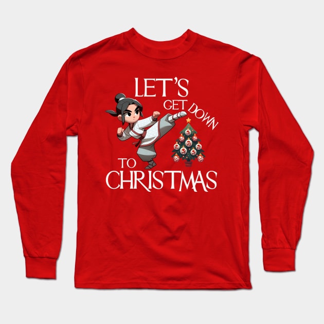 Let's Get Down to Christmas Long Sleeve T-Shirt by dystopic